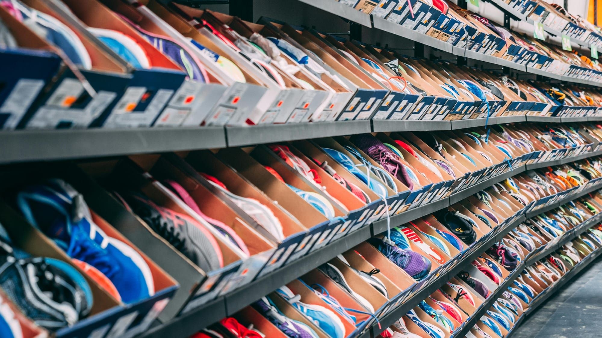 shoes in boxes