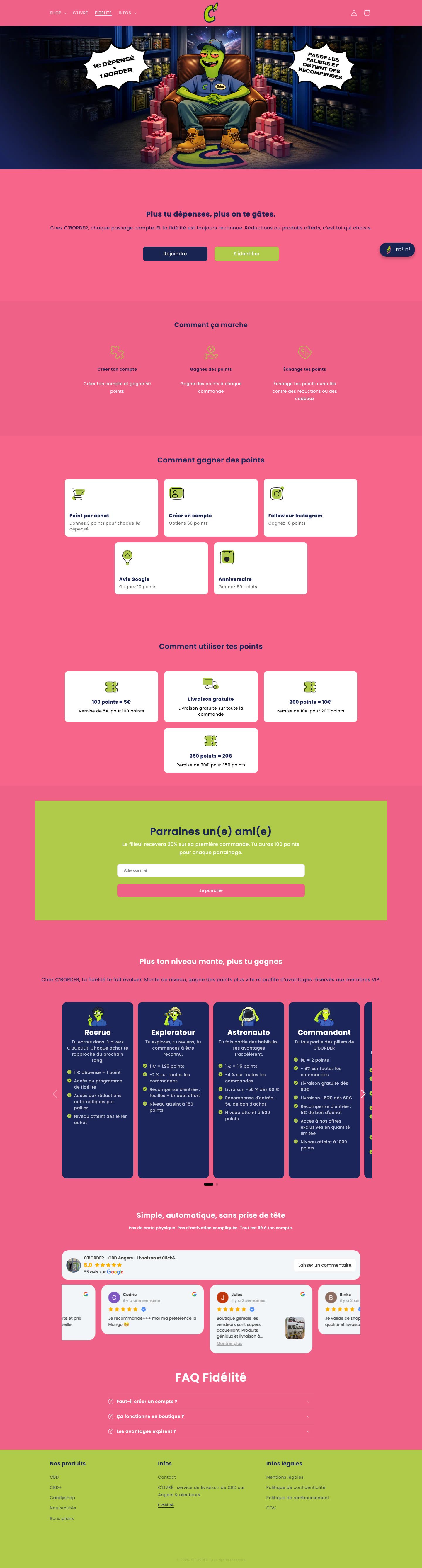 Cborder loyalty program