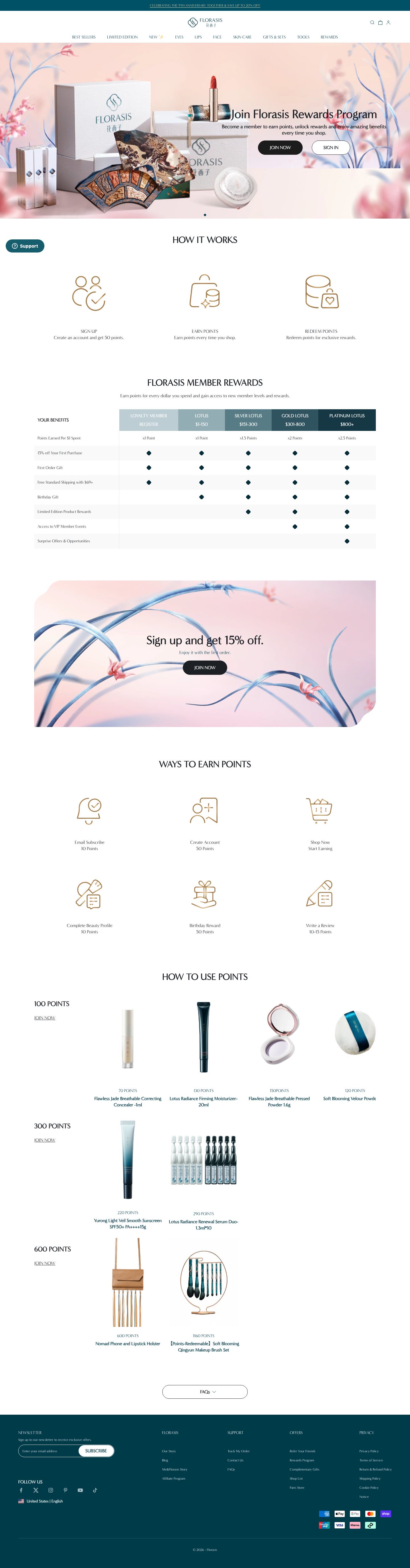 Florasis loyalty program