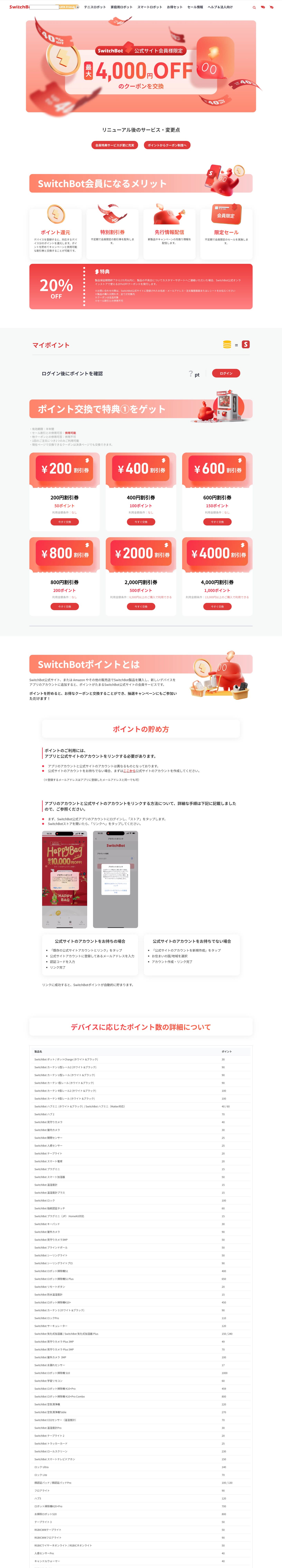 SwitchBot loyalty program